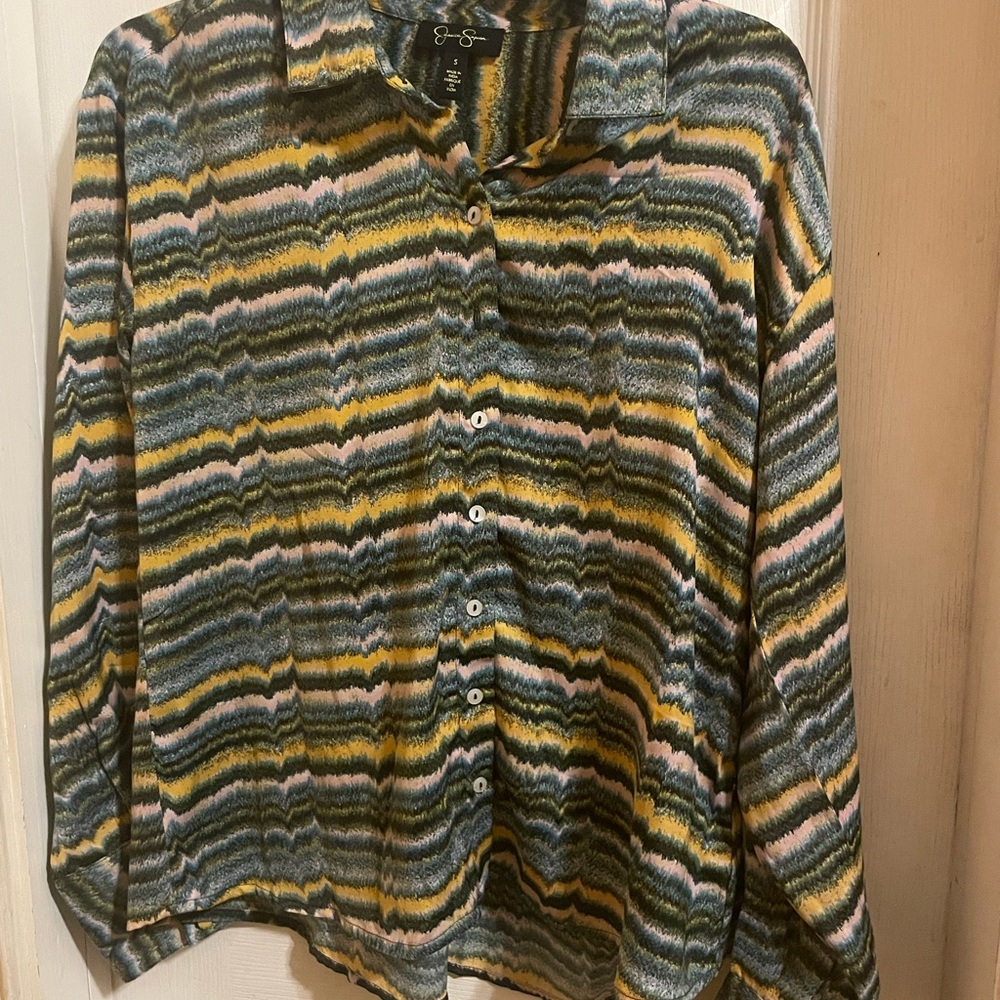 Jessica Simpson Multicolor Striped Blouse